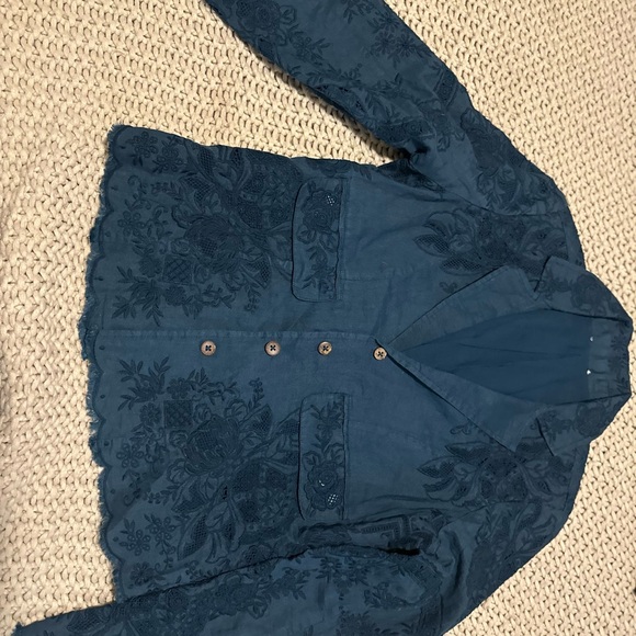 Sundance Deep Blue Floral Blazer - Picture 4 of 6